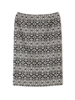 ダマスク柄ジャガードスカート/ブラウン(051)