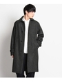 メリノウールメルトンコート/チャコールグレー(014)