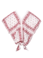 BANDANA V-NECK TOP/レッド