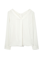 フラットペイパーカットソー/ネイビー(120)