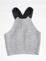 Wool easy tops/GRAY