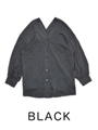 tencel loose shirt/BLACK