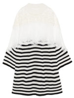 シースルーレースエンブロイダリーワンピース/BORDER