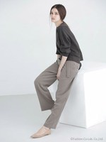 ラップ風パンツ/ブラック