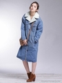 Wrangler×NU 別注ボリューム ロングランチコート/ブルー