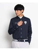 クロスジャガード柄シャツ/オフホワイト(103)