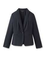 [S]ジャガードワンボタンジャケット/ブラック(019)