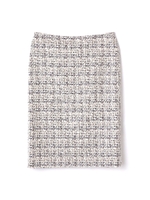 (36〜42サイズ)ツイードセットアップスカート/ベージュ(040)