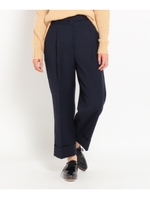 センタープレスダブルワイドパンツ/サックス(090)