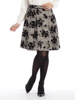 フロッキー花柄タックSK 2/コン