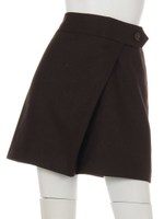 ラップ風台形スカート/ピンク