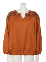 【Lady Like】エンブロイダリージョーゼットブラウス/オフホワイト