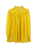 シフォンハイネックブラウス/pink