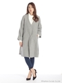 Ｖネックガウンコート/グレー