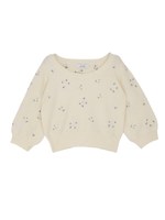 【sw】マーガレット刺繍ニットプルオーバー/ピンク