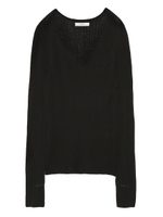 【emmi atelier】リブ切替プルオーバー/OWHT