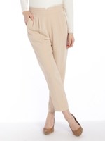テーパードクロップドパンツ/ベージュ