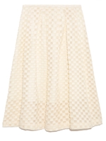 変形ギンガムスカート/OWHT