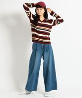 デニムワイドパンツ