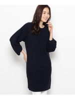 袖ツイストニットワンピース/サンドベージュ(053)