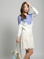 レース切り替えニット[DRESS]/ラベンダー