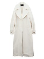 ビッグカラーコート/WHITE