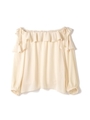 RUFFLE AROUND DOUBLE/ホワイト(030)