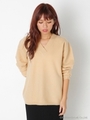 WOOL Vネック LOOSE HG TOPS/BEG