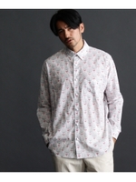 アトリエライン ALBINIフラワーギメオプリントシャツ/ホワイト(102)