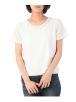 スリーブレースプルオーバー/アイボリー(004)