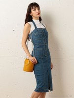 デニムホルターワンピース/ネイビー