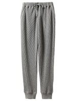 ワッフルロングパンツ/GRY