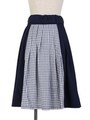 【F i.n.t】フロント切替タックスカート/NAVY