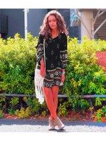 【anap mimpi】エスニック柄チュニック/WH