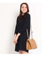 インレーラメニットワンピース/ネイビー(093)