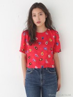 SWINGING PUFF TOPS/RED