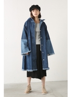 【AZUL by moussy】デニムモッズコート/BLU