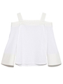 【emmi atelier】オフショルフレアトップス/WHT