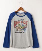 恐竜ラグランカットソー