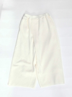 Wool knit pants/WHITE