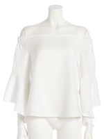 【chille anap】オフショル2WAY袖フレアトップス/NVY