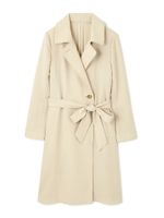 ◆大きいサイズ◆ふっくらツイルコート/ベージュ(040)