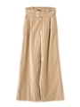 春別珍ワイドパンツ/ベージュ(040)