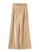 春別珍ワイドパンツ/ベージュ(040)