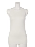 ニットアメリカンスリーブタンクトップ/ベージュ