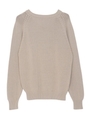 OVER V LACE UP KNIT/BEG