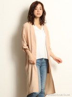 フレンチスリーブシャツドレス/ピンク