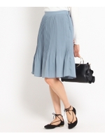 ジョーゼット消しプリーツスカート/ベビーピンク(071)