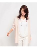 [S]カーディガン+Vネックプルオーバーセット/ライトグレー(011)