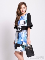 ウエストマークワンピース【2017SPRING】/ブルー